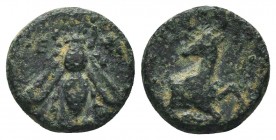 IONIA. Ephesos. Ae (Circa 202-133 BC). 

Condition: Very Fine

Weight: 1.80 gr
Diameter: 12 mm