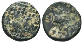 Greek Coins . Circa 133-48 BC. Æ 

Condition: Very Fine

Weight: 5.00 gr
Diameter: 18 mm