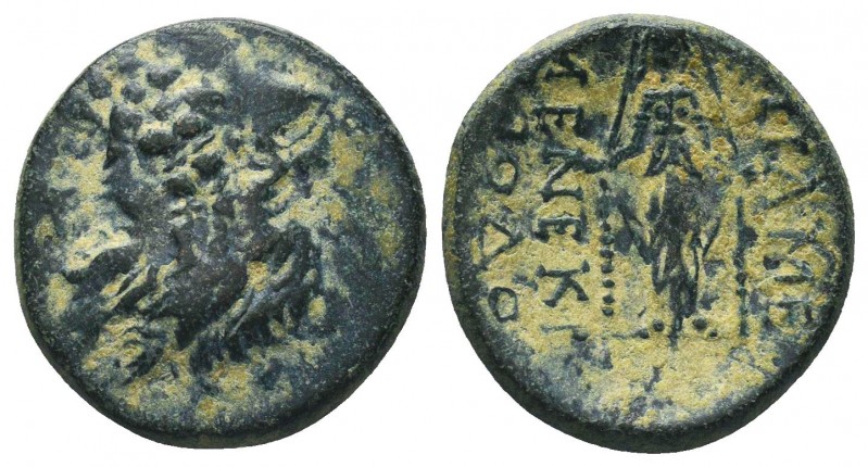 PHRYGIA. Apameia. Ae (Circa 88-40 BC). 

Condition: Very Fine

Weight: 5. 70 gr
...