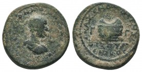 Cilicia, Anazarbus. Philip II. As Caesar, A.D. 244-247. Æ 

Condition: Very Fine

Weight: 12.50 gr
Diameter: 26 mm