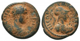 Hadrianus (117-138 AD). AE18 (3.87 g), Eikonion, Lycaonia.

Condition: Very Fine

Weight: 5.80 gr
Diameter: 20 mm