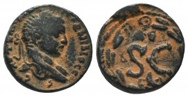 Elagabalus Æ of Antioch, Syria. AD 218-222.

Condition: Very Fine

Weight: 5.40 gr
Diameter: 18 mm