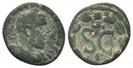 Syria, Antioch on the Orontes. Macrinus. A.D. 217-218. AE

Condition: Very Fine

Weight:2.80 gr
Diameter: 17 mm