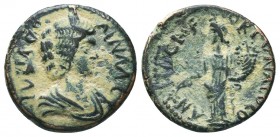 Julia Domna Ӕ of Antioch, Pisidia. AD 193-217.

Condition: Very Fine

Weight: 5.40 gr
Diameter: 22 mm