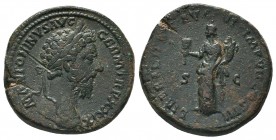 Marcus Aurelius 161-180 Sestertius, Rome, 

Condition: Very Fine

Weight: 29.30 gr
Diameter: 33 mm