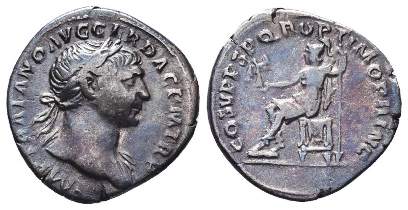 Traianus (98-117 AD). AR Denarius

Condition: Very Fine

Weight: 2.90 gr
Diamete...