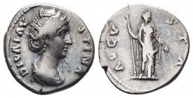 Diva Faustina I (+141 AD). AR Denarius

Condition: Very Fine

Weight: 3.40 gr
Diameter: 18 mm