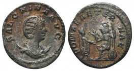 Salonina Ae Antoninianus Antioch, AD 254-268.

Condition: Very Fine

Weight: 3.43 gr
Diameter: 21 mm