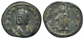 Salonina Ae Antoninianus Antioch, AD 254-268.

Condition: Very Fine

Weight: 3.11 gr
Diameter: 20 mm
