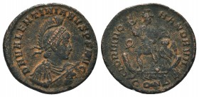 Valentinian II, 375-392 AD, Ae

Condition: Very Fine

Weight: 4.60 gr
Diameter: 22 mm