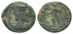 Julianus II Apostata (360-363). AE 

Condition: Very Fine

Weight: 2.80 gr
Diameter: 15 mm