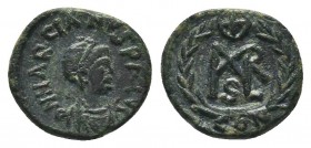 Marcian. A.D. 450-457. AE

Condition: Very Fine

Weight: 1.40 gr
Diameter: 12 mm
