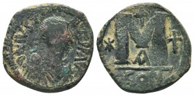 JUSTIN I & JUSTINIAN I (527). Follis.

Condition: Very Fine

Weight: 15.80 gr
Diameter: 30 mm