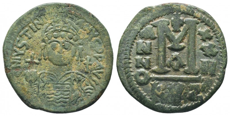 JUSTIN I & JUSTINIAN I (527). Follis.

Condition: Very Fine

Weight: 18 gr
Diame...