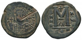 JUSTIN I & JUSTINIAN I (527). Follis.

Condition: Very Fine

Weight: 21 gr 
Diameter: 34 mm