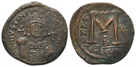 Justinianus I (527-565 AD). AE Half Follis 

Condition: Very Fine

Weight: 20.30 gr
Diameter: 36 mm