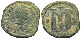 JUSTIN I & JUSTINIAN I (527). Follis.

Condition: Very Fine

Weight: 10.80 gr
Diameter: 28 mm