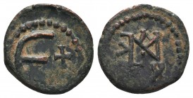 JUSTIN I & JUSTINIAN I (527). Follis.

Condition: Very Fine

Weight: 1.60 gr
Diameter: 14 mm