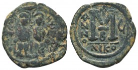 Justin II , with Sophia (565-578 AD). AE Follis

Condition: Very Fine

Weight: 14.50 gr
Diameter: 29 mm