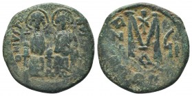 Justin II , with Sophia (565-578 AD). AE Follis

Condition: Very Fine

Weight: 14.20 gr
Diameter: 29 mm