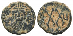 Maurice Tiberius. A.D. 582-602. AE follis

Condition: Very Fine

Weight: 6.50 gr
Diameter: 21 mm