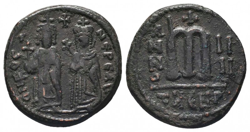 Phocas. 602-610. AE follis

Condition: Very Fine

Weight: 10.30 gr
Diameter: 27 ...