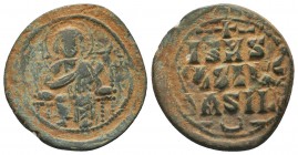 Anonymous. Ca. 1028-1034. AE follis nimbate bust of Christ facing,

Condition: Very Fine

Weight: 8.00 gr 
Diameter: 31 mm