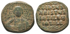 Anonymous. Ca. 1028-1034. AE follis nimbate bust of Christ facing,

Condition: Very Fine

Weight: 13.30 gr 
Diameter: 27 mm