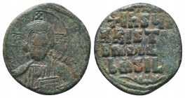 Anonymous. Ca. 1028-1034. AE follis nimbate bust of Christ facing,

Condition: Very Fine

Weight: 9.30 gr
Diameter: 27 mm