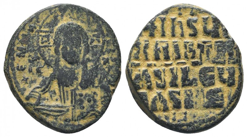 Anonymous. Ca. 1028-1034. AE follis nimbate bust of Christ facing,

Condition: V...
