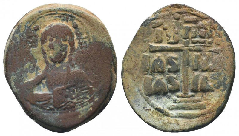 Anonymous. Ca. 1028-1034. AE follis nimbate bust of Christ facing,

Condition: V...