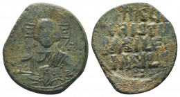 Anonymous. Ca. 1028-1034. AE follis nimbate bust of Christ facing,

Condition: Very Fine

Weight: 8.60 gr
Diameter: 28 mm
