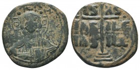 Anonymous. Ca. 1028-1034. AE follis nimbate bust of Christ facing,

Condition: Very Fine

Weight: 10.20 gr
Diameter: 27 mm