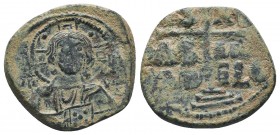 Anonymous. Ca. 1028-1034. AE follis nimbate bust of Christ facing,

Condition: Very Fine

Weight: 9.00 gr
Diameter: 27 mm