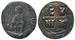 Anonymous. Ca. 1028-1034. AE follis nimbate bust of Christ facing,

Condition: Very Fine

Weight: 9.50 gr
Diameter: 32 mm
