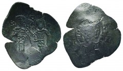 Cup Coins of the Late Byzantine Empire. 

Condition: Very Fine

Weight: 2.40 gr
Diameter: 27 mm