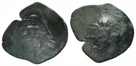 Cup Coins of the Late Byzantine Empire. 

Condition: Very Fine

Weight: 2.80 gr
Diameter: 28 mm