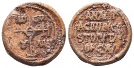 BYZANTINE LEAD SEALS. (Circa 9th-12th centuries).

Condition: Very Fine

Weight: 22.80 gr
Diameter: 28 mm