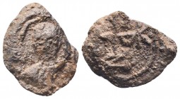 BYZANTINE LEAD SEALS. (Circa 9th-12th centuries).

Condition: Very Fine

Weight: 4.60 gr
Diameter: 21 mm