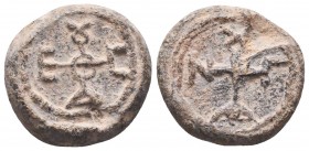 BYZANTINE LEAD SEALS. (Circa 9th-12th centuries).

Condition: Very Fine

Weight: 11.70 gr
Diameter: 20 mm