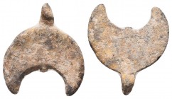 BYZANTINE Lead Objects. (Circa 9th-12th centuries). Crecsent Pendant!

Condition: Very Fine

Weight: 2.00 gr
Diameter: 16 mm