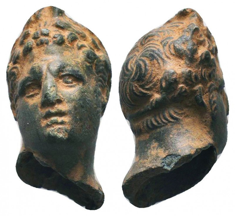 Very RARE and Attractive Bust of Alexander III the Great , Hallow work of art ve...