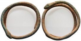 Ancien Roman Bracelet in the shape of Snake! 1st - 4th C. AD

Condition: Very Fine

Weight: 119 gr
Diameter: 84 mm