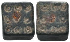 Ancient Roman Very RARE Bronze GAME DICE 

Condition: Very Fine

Weight: 57.5 gr
Diameter: 31 mm