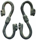 Ancient Roman Snake shaped Fitting

Condition: Very Fine

Weight: 12.8 gr
Diameter: 50 mm