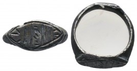 Silver Ring , Crusader Holy Lands under Crusaders, 10th-12th Century A.D. 

Condition: Very Fine

Weight: 3.00 gr
Diameter: 18 mm