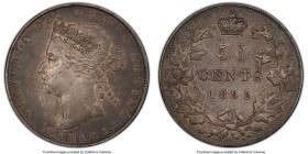 Victoria 50 Cents 1892 XF45 PCGS, London mint, KM6. Though wear has affected the designs, it has done so rather evenly, leaving their outlines still b...