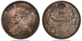 George V 50 Cents 1912 MS63 PCGS, Ottawa mint, KM25. Premium for the grade, and a difficult, early type to obtain in Mint State, displaying original c...
