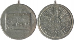 Anhalt - Bernburg Alexander Carl 1834-1863 Eisenmedaille o.J. Spielmarke von Alexisbad Mann 1018. 
mit Öse 33,7mm 13,0g ss