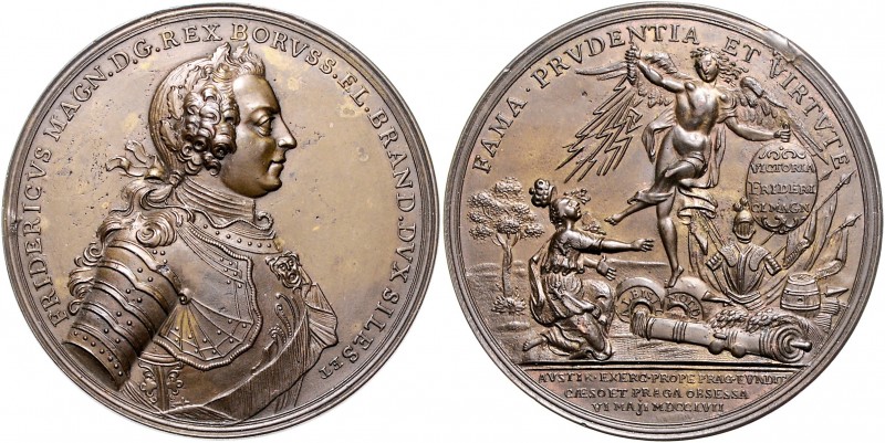 Brandenburg in den Marken - Preussen Friedrich II. der Große 1740-1786 Bronzemed...